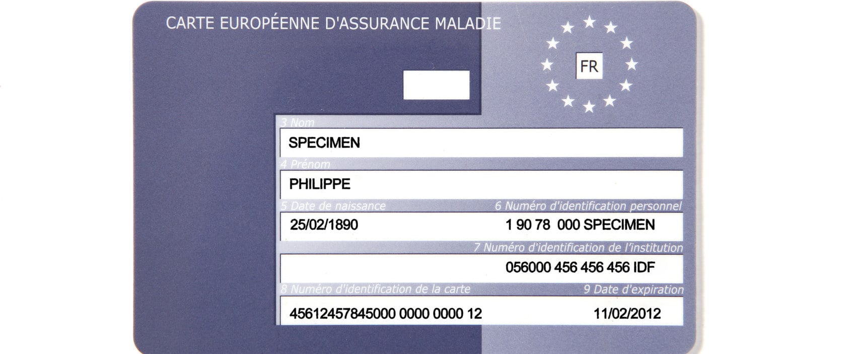 Carte Européenne d'assurance maladie